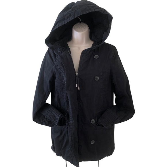Logg black zip up hooded jacket, 4 - Picture 1 of 10